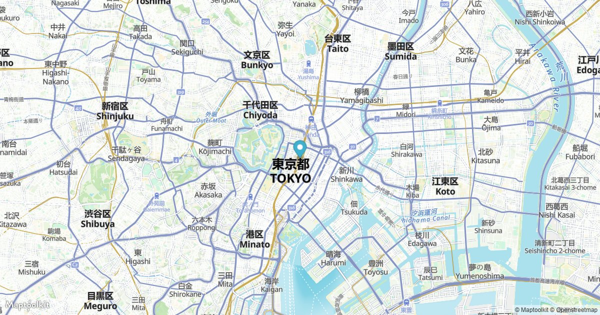 Place a default MapLibre marker at a coordinate.