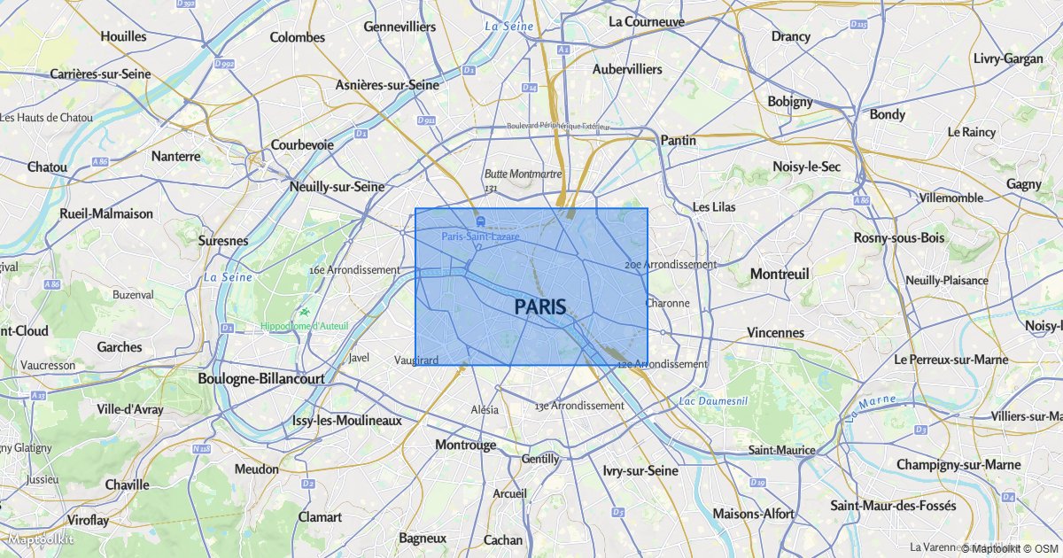 Fill an area with a polygon and outline.