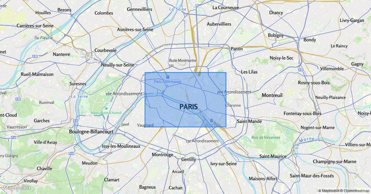 Fill an area with a polygon and outline.