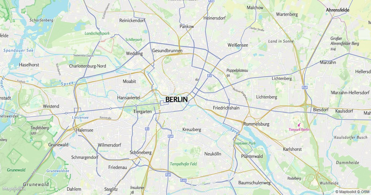Display an interactive Maptoolkit vector map with MapLibre GL JS.