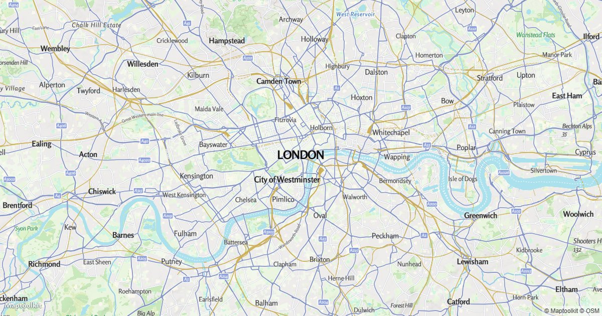 Render a static map that ignores user input.