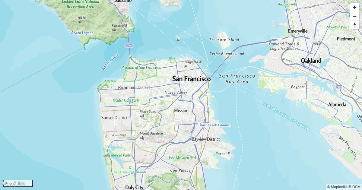 Add zoom, compass, and scale controls to the map.