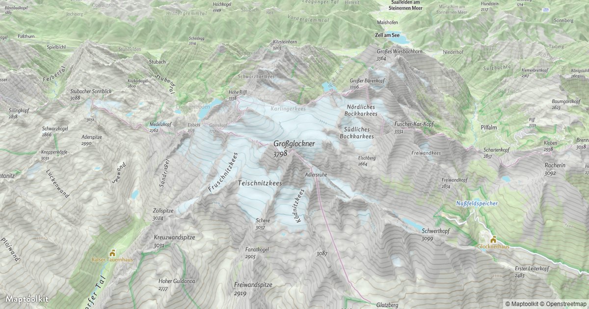 Add real elevation with the terrain DEM source.
