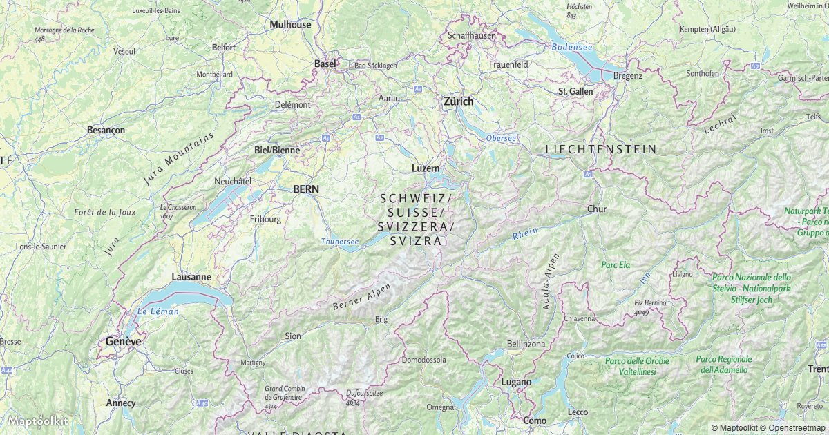 Frame the map to a geographic extent.